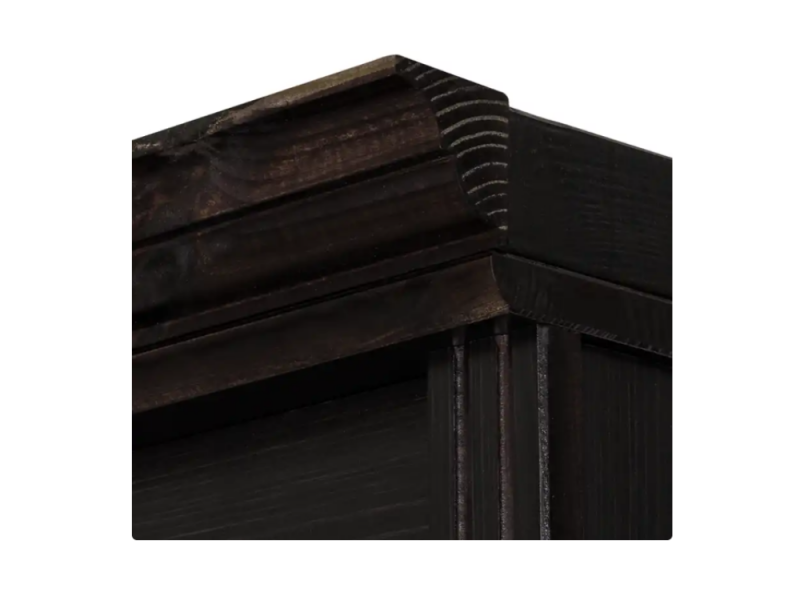 Rack com gavetas e painel de tv com prateleiras / Coleção Biblioteca