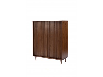 Balcão gabinete alto com 2 portas na cor castanho amadeirado/ Coleção Jazz