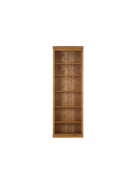 Estante alta de madeira com 2,20m no acabamento cera natural / Coleção biblioteca