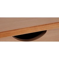 Escrivaninha de madeira 140cm cor mel yucatan com 2 gavetas grande e 2 gavetas pequenas | Coleção Gava