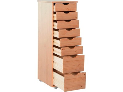 Gaveteiro de madeira com 8 gavetas para escritório | Coleção Gava