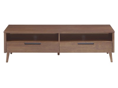 Rack de TV de madeira cor amendoado | Coleção Scandian