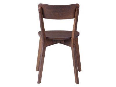 2 Cadeiras de madeira cor amendoado - Scandian
