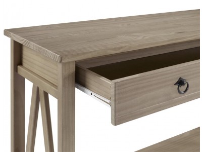 aparador com 1 gaveta em madeira escovada na cor carvalho / Coleção Titian 